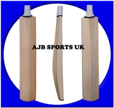 Senior Custom Plain Hand Made English Willow Cricket Bat + Extras