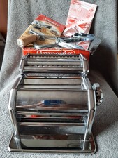 Imperia dal 1932 Italian Pasta Maker Machine - Silver with pasta drying rack