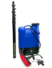 20 L WINDOW CLEANING BACKPACK BLUE MAN  AND 25 FT IMPRESSOR GS POLE SET