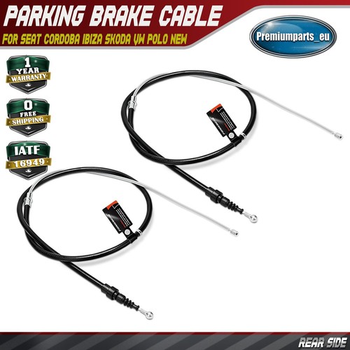 Handbrake cable rear - 2x,
