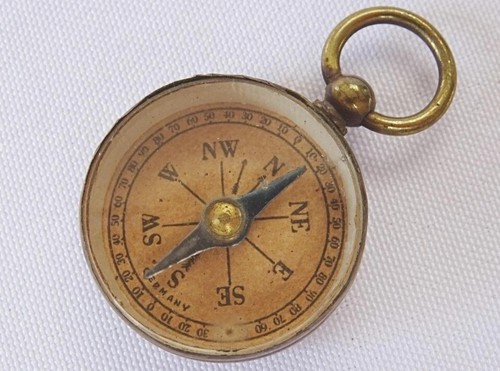 Antique miniature compass - antique,