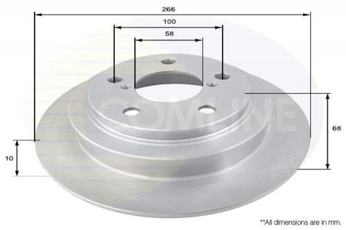 Rear brake discs set braking - rear,