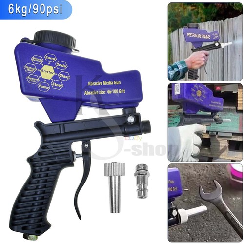 Gravity sand blaster gun soda - sand,