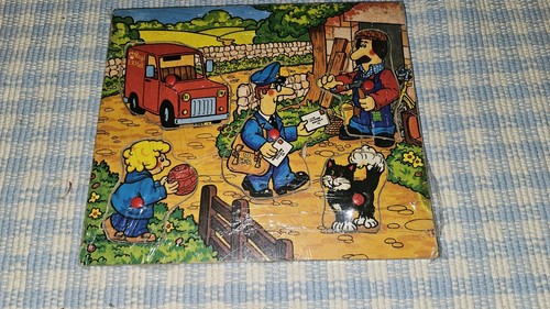 Vintage postman pat wooden - vintage,