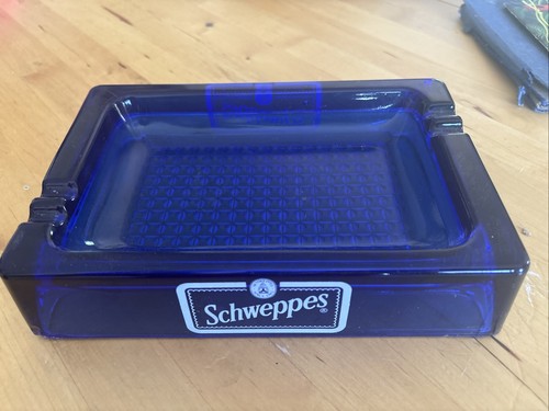 Vintage ashtray cobalt blue - vintage,