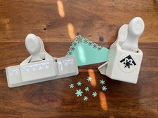 Martha Stewart Christmas Aspen Snowflake Corner Border Card Craft Punches