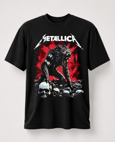 Metallica shirt black - t,