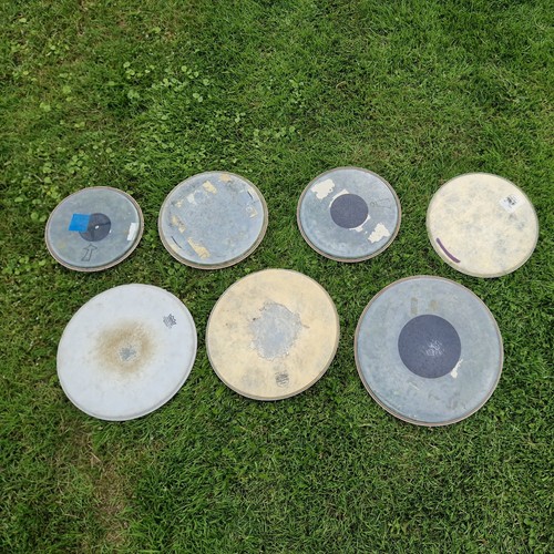 Job lot used drum heads - 7,