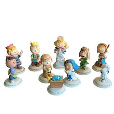 Hallmark Peanuts Gallery 2014 Nativity Scene Figurines Set Of 10 Total Classic