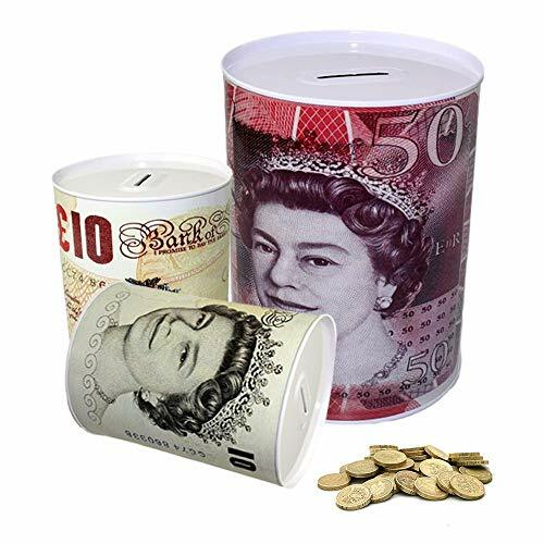 Money tins saving tin - saving, uk