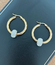 Chunky Gold Hoop Earrings With