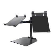 Novopro CDJ Dual Table DJ Stand for Pair of CD Decks Abjustable Media Controller