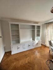 TV Entertainment Media Unit - Edwardian style with 6 plain doors - painted