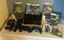 Microsoft Xbox 360 Slim 250GB Console 2x Controllers Black 20x Games Mega Bundle
