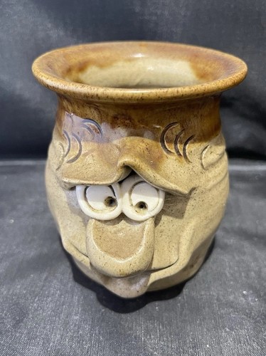 Pretty ugly pottery mug beaker - pottery,