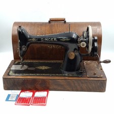 Antique Singer Sewing Machine 66k 1926 Hand Crank Original Case