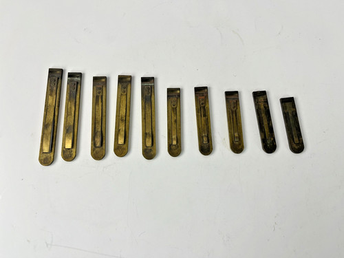 Lot antique brass reed - 10,