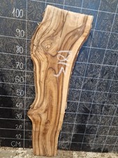 ITALIAN WALNUT LIVE EDGE SLAB KILN DRIED HARDWOOD CRAFT (1813) 1060x190-300x30mm