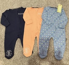 BNWT Ted Baker Baby Boys 3 Pack Sleepsuits Babygrows 3-6 Months
