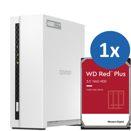 Qnap 133 bay nas - 1-bay, kit