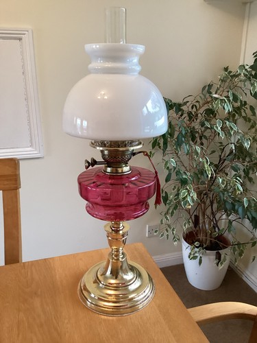 Cranberry duplex oil - a, lamp