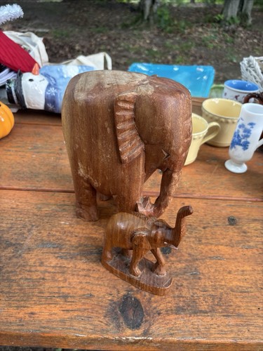 Vintage hand carved wooden - hand-carved,