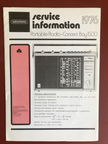 Grundig concert boy 1500 - boy,