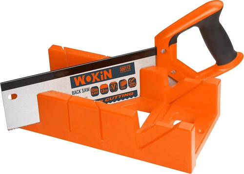 Mitre box with back saw - with,