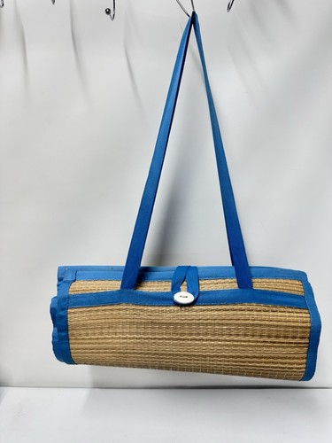 Portable roll beach mat - up,