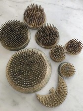 Eight Vintage Metal Flower