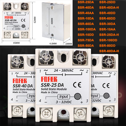 Solid state relay ssr 40da - solid, ac