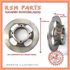 Front brake disc pair kit Ø