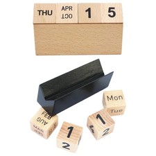 Desktop Calendar Blocks Wooden