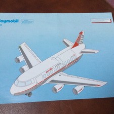 Playmobil 4310 Pacific Airline Plane Instruction Manual Leaflet Brochure A4 Size