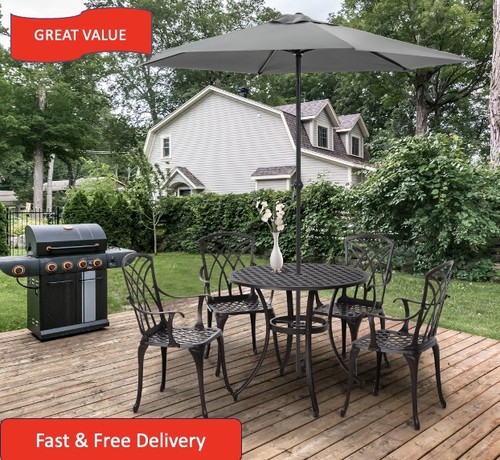 Cast aluminium seater - cast, 4-seater
