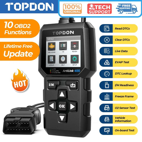 Topdon al400 obd2 - scanner, car