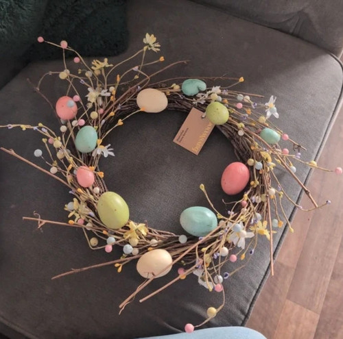 Easter egg wreath - wreath, home