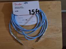 Fender Original Series 15ft Jack - Jack Instrument Guitar Cable - Daphne Blue