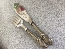 Elegant  Pair Victorian Silver Plated Fish Servers