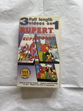 Rupert The Bear 3 In 1 VHS