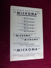 motorcycle cart catalogue brochure: MICROMA engine