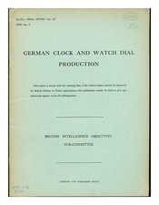 Seymour, W. Mcd. Britisch Intelligence Objectives Sub-Committee Deutsche Uhr