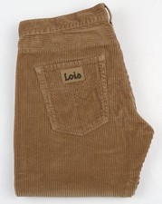 Lois Dallas Straight Jumbo Cords Dark Sand