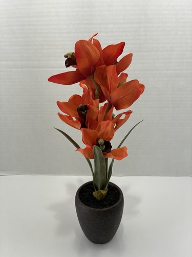 Artificial orange cymbidium - orange,
