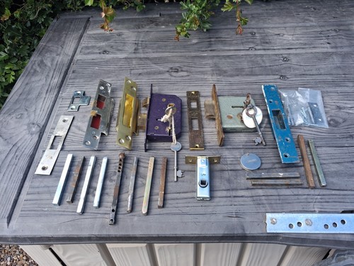 Door locks catches - keys, hinges