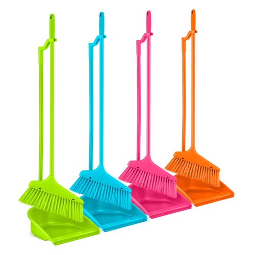 Long handled dustpan and brush - long,