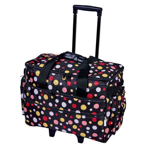 Black and multi spot sewing - black,