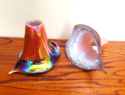 Vintage iridescent blown - vintage,