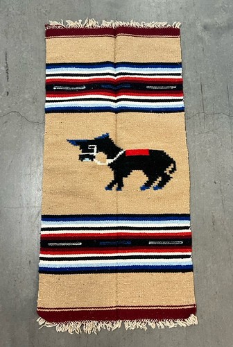 Donkey vintage print rug - donkey, with