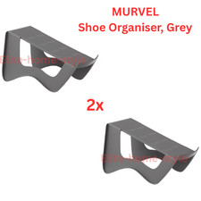 2x IKEA MURVEL Shoe Organiser Grey 14x14x24 cm – Space-Saving Storage